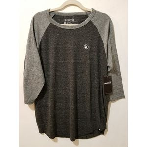 Hurley Circle Icon Raglan Baseball Shirt